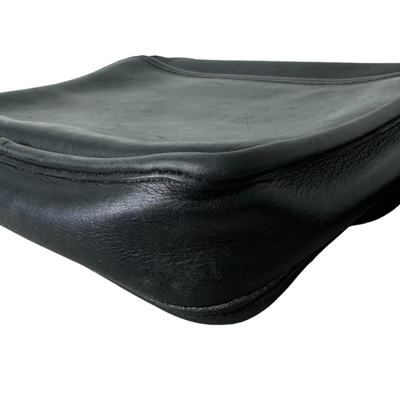 Coach Vintage Black 5181 Colebrook Leather Briefcase Crossbody Messenger Bag - Picture 7 of 14